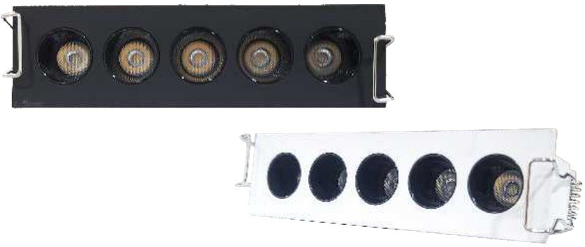 Linear multi-cell recessed light