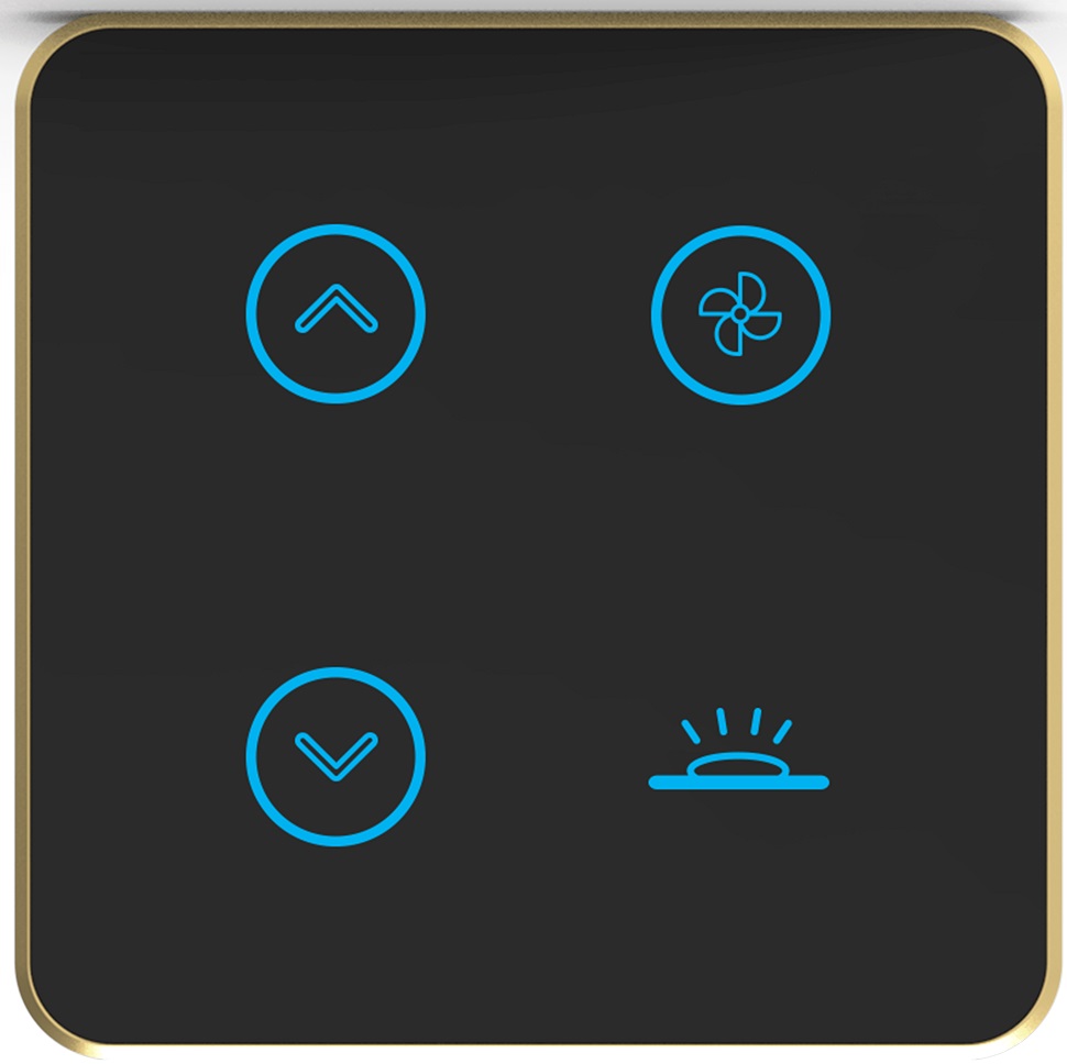 Two node glass touch switch