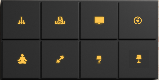 Black glass touch panel