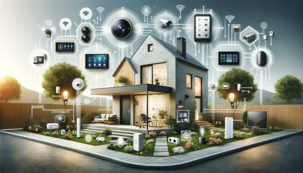 Connected security sensors protecting a modern property