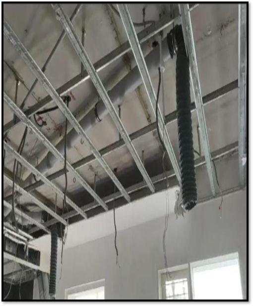 Concealed fresh air ducts