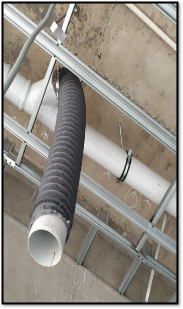 Fresh air flexible duct and rigid pipe