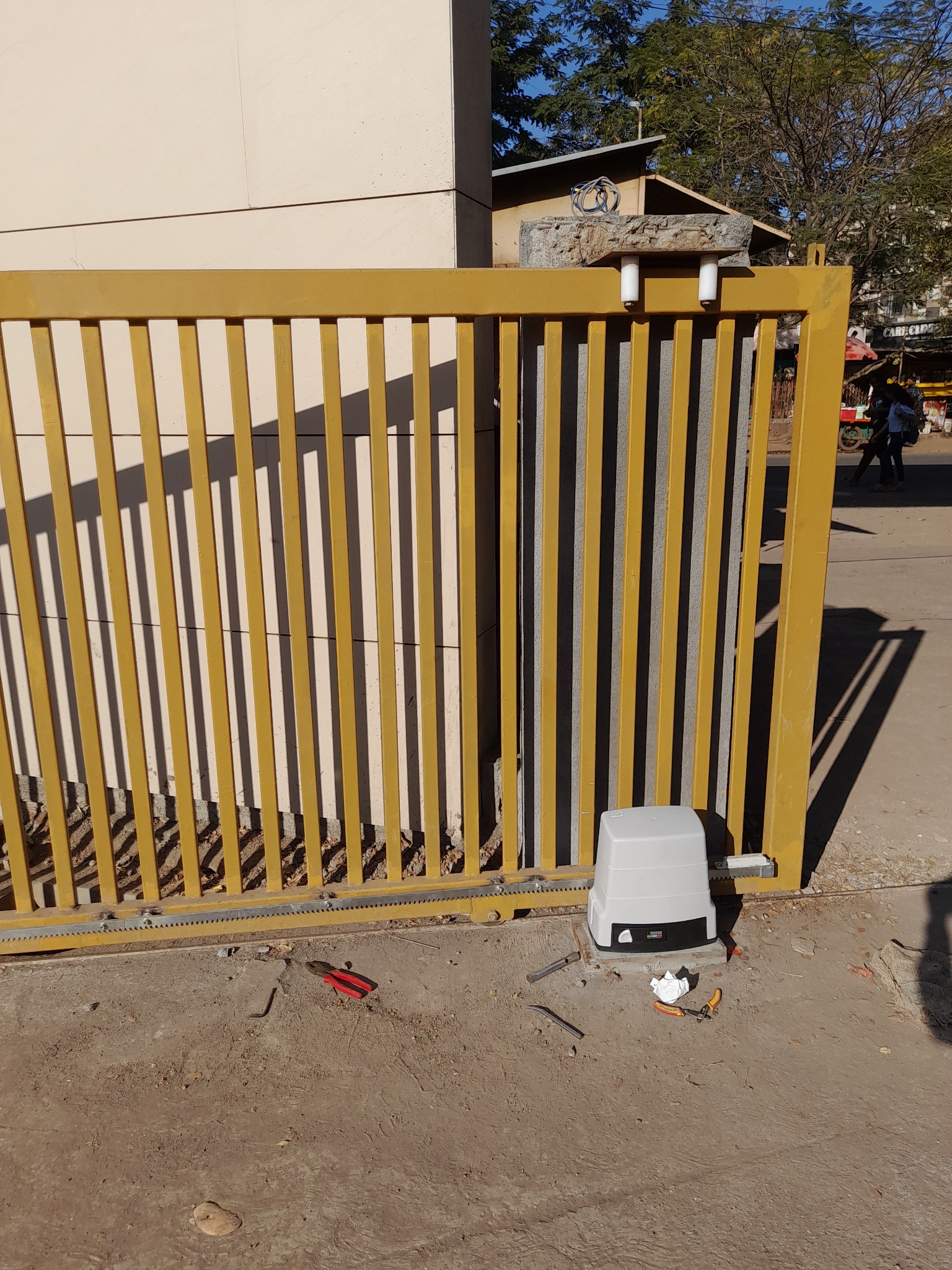 Completed gate motor