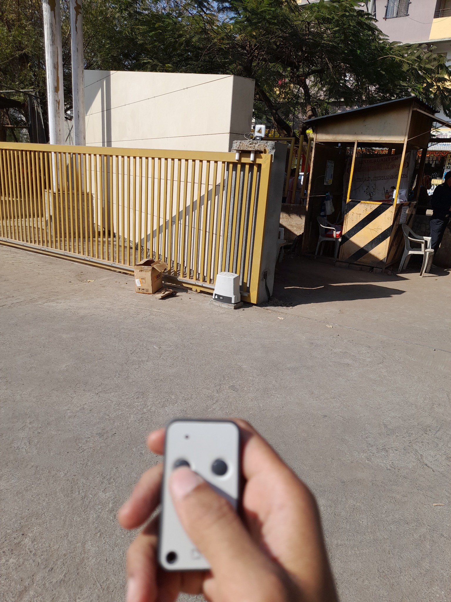 Remote gate operation