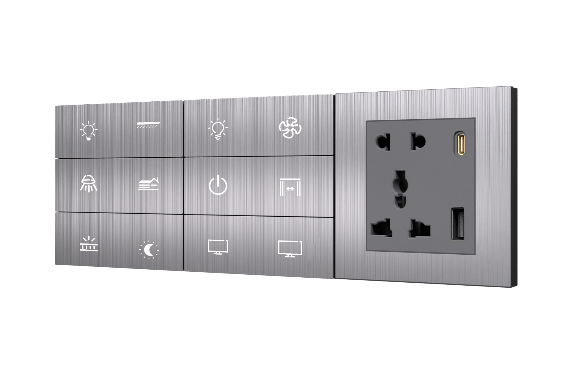 Large tactile smart switch panel