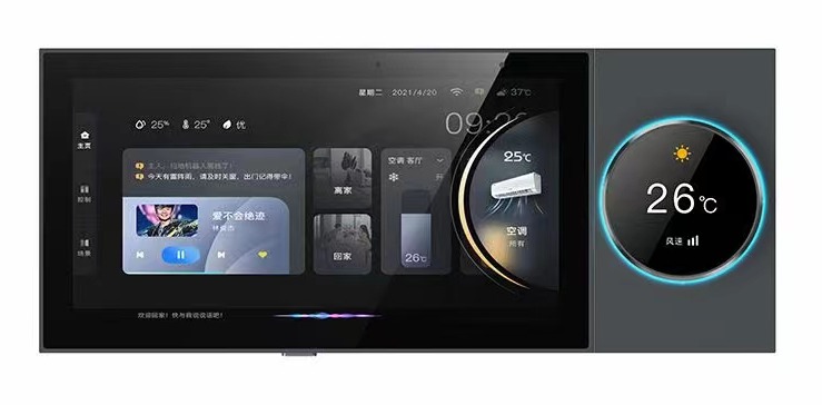 Smart touchscreen with control knob